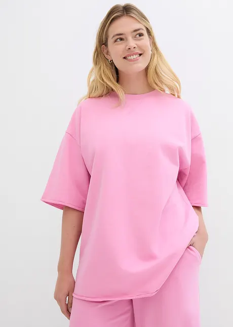 Felpa lunga in puro cotone, bonprix