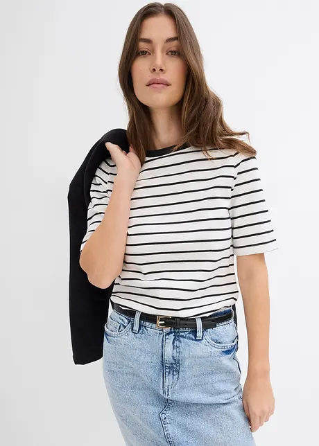 T-shirt in puro cotone biologico pesante, bonprix