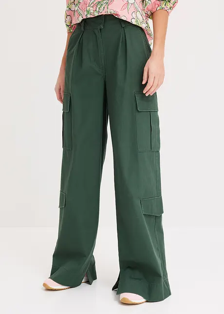 Pantaloni cargo in puro cotone, bonprix