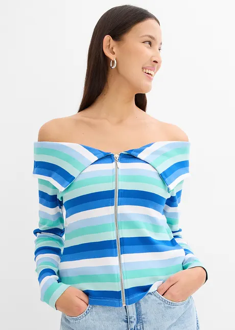 Maglia a costine con spalle scoperte, bonprix
