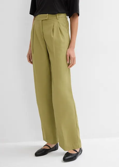 Pantaloni a palazzo con pinces, bonprix