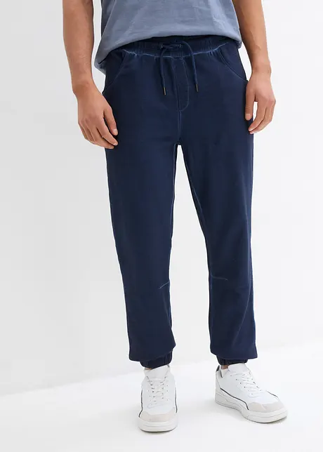 Pantaloni in felpa effetto lavato, bonprix