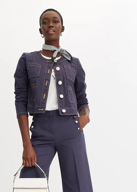 Giacca in twill con bottoni decorativi, bonprix