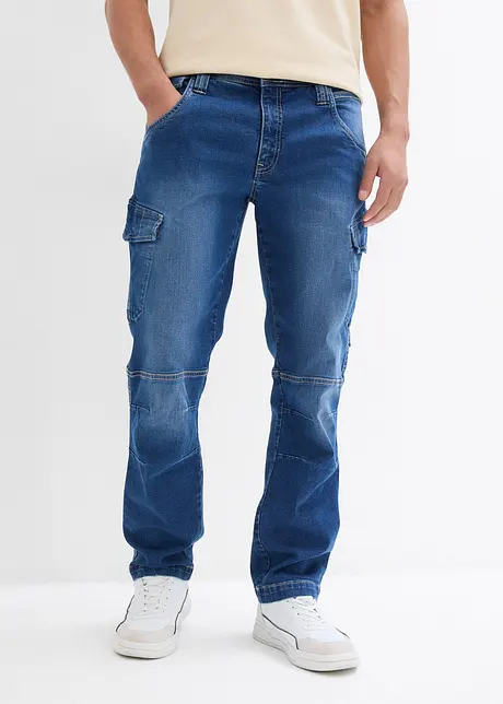 Jeans cargo relaxed fit, straight, bonprix