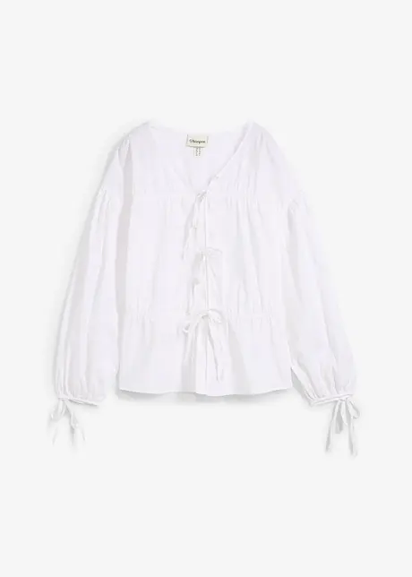 Blusa con laccetti, bonprix