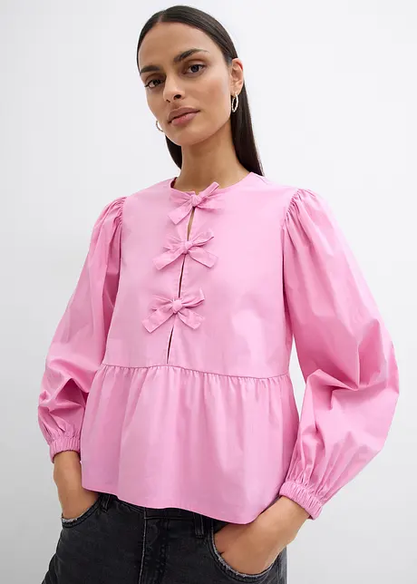 Blusa con fiocchetti, bonprix