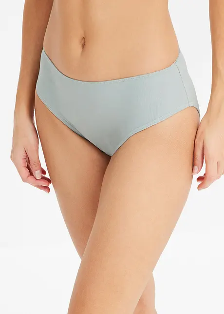 Slip alto in microfibra a coste (pacco da 4), bonprix