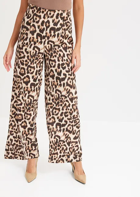 Pantaloni larghi in satin lucido, bonprix