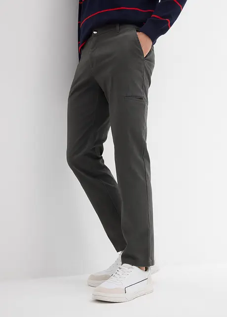 Pantaloni elasticizzati con tasca per cellulare regular fit, straight, bonprix