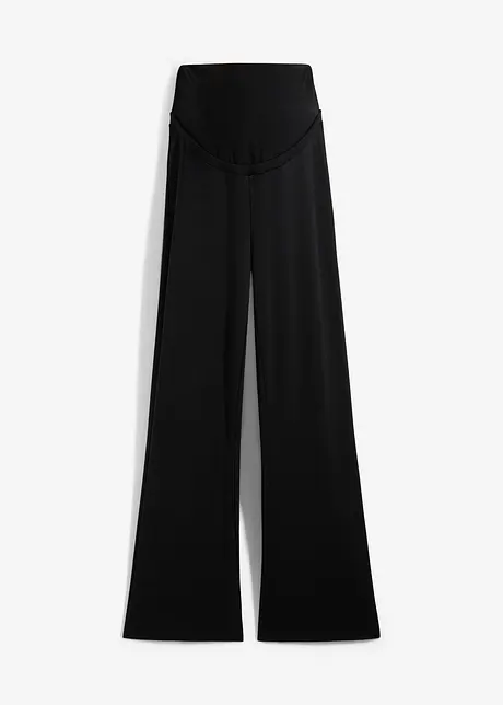 Pantaloni prémaman in punto di Roma con gambe leggermente svasate, bonprix