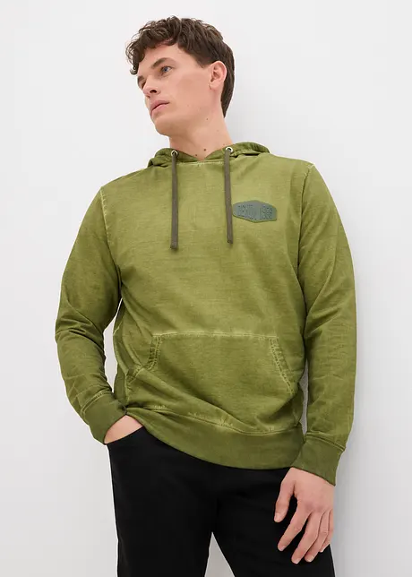Felpa con cappuccio in cotone biologico, bonprix