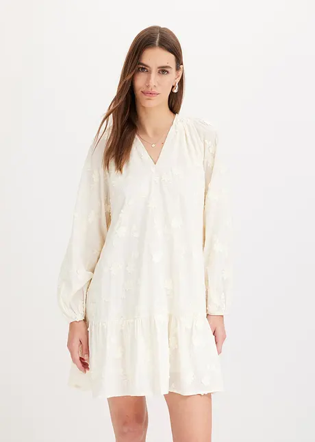 Abito con applicazioni floreali, bonprix