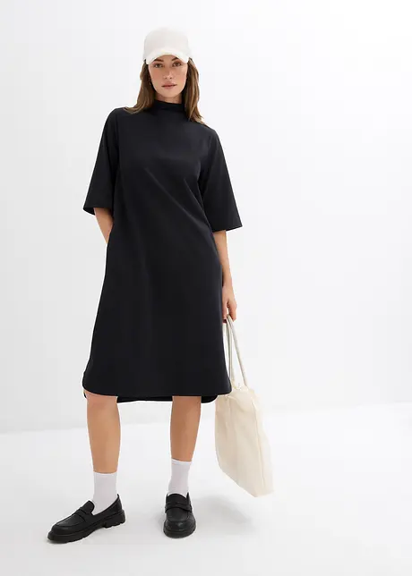 Abito in maglina di misto cotone biologico elasticizzato, bonprix