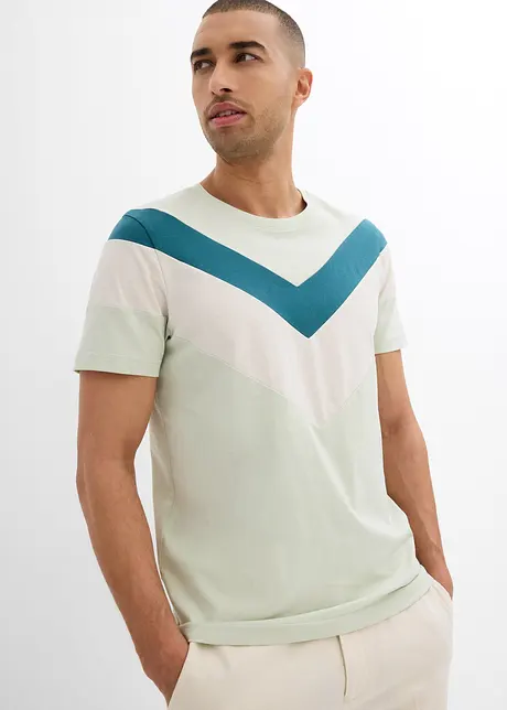 T-shirt con cotone biologico, slim fit, bonprix