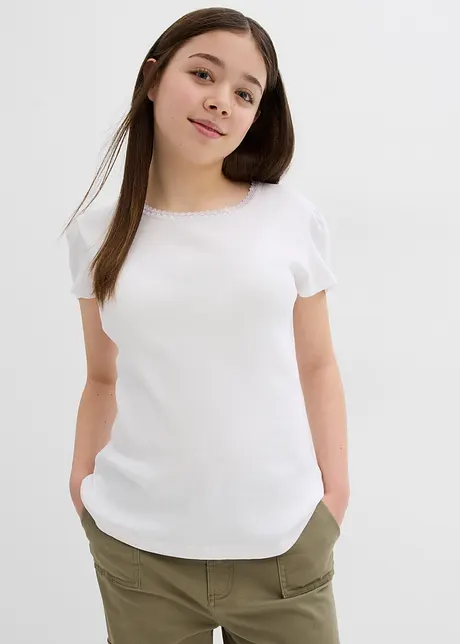 Maglia a costine in puro cotone biologico, bonprix