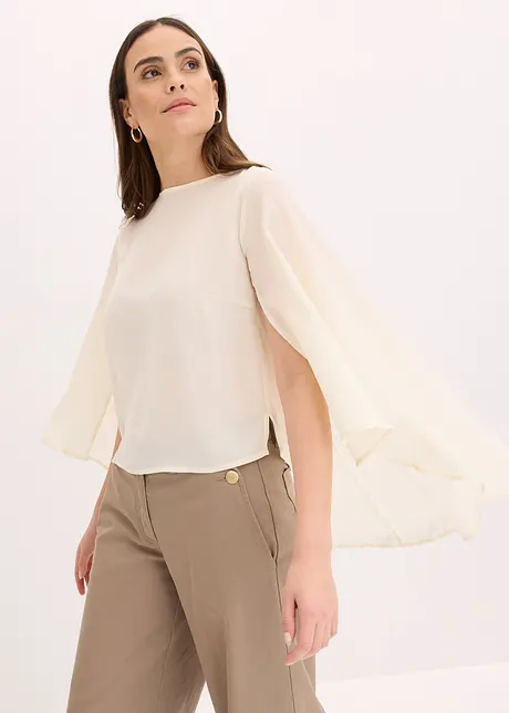 Blusa con mantella, bonprix