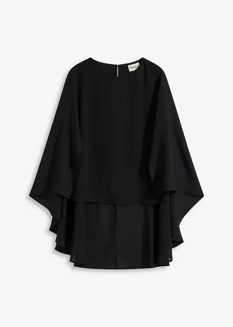 Blusa con mantella, bonprix