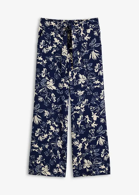 Pantaloni larghi con stampa, bonprix