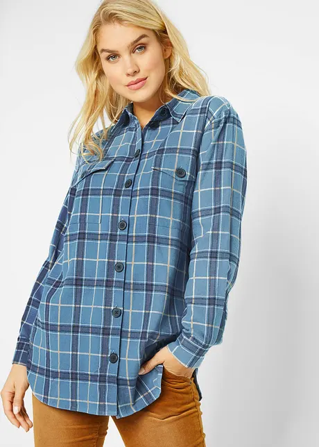 Camicia in flanella extra calda, bonprix