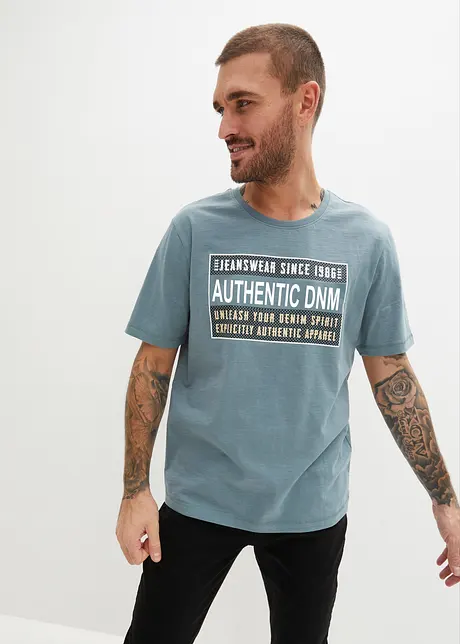T-shirt in puro cotone, loose fit, bonprix