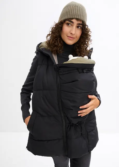 Gilet prémaman idrorepellente con inserto babywearing, bonprix