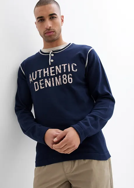 Maglione in filato fine di puro cotone, bonprix