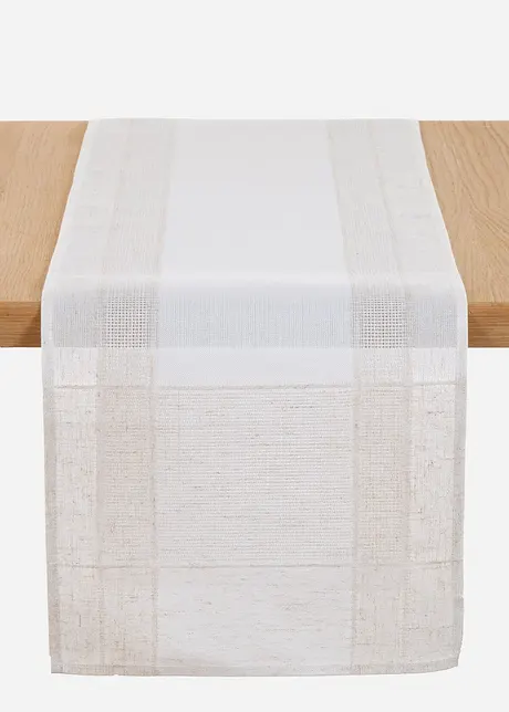 Runner da tavolo in tessuto jacquard tinta unita, bonprix