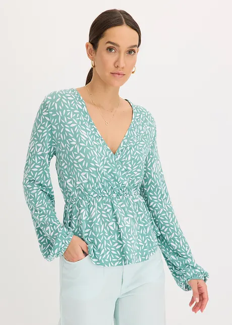 Maglia con effetto a portafoglio, bonprix