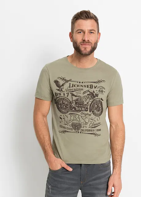 T-shirt in puro cotone, bonprix