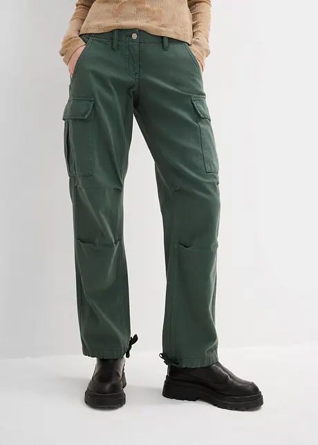 Pantaloni cargo in puro cotone, bonprix