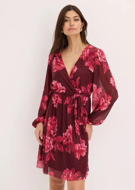 Miniabito in mesh fantasia, bonprix