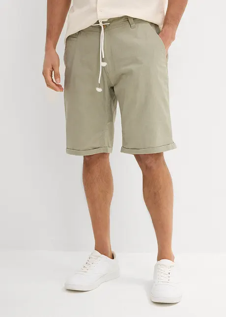 Bermuda in misto lino, regular fit, bonprix