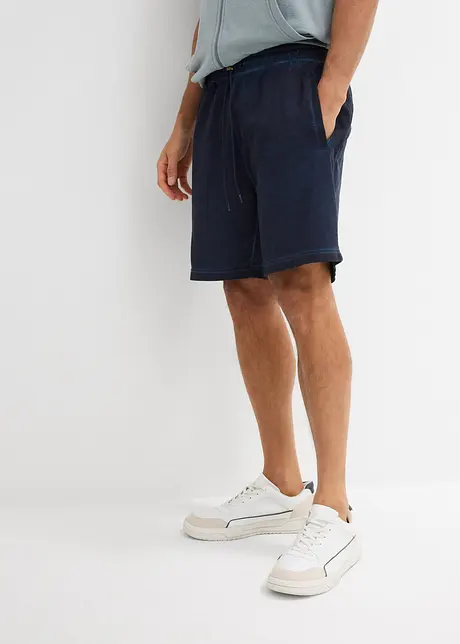 Bermuda in felpa con effetto lavato, bonprix