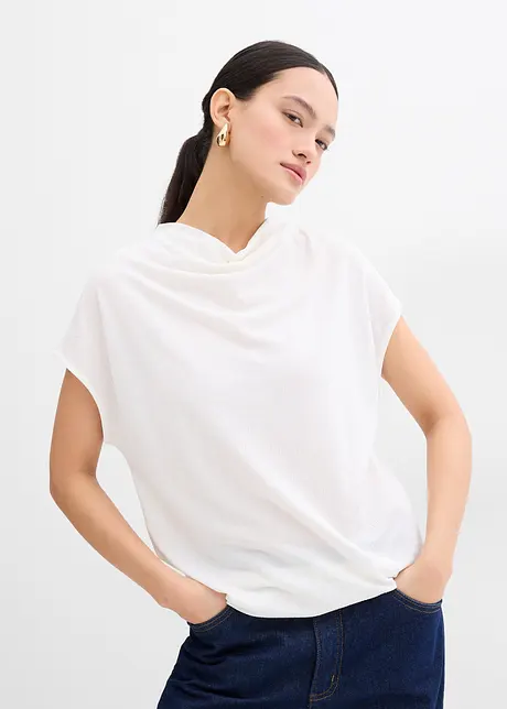 Maglia in crêpe operato, bonprix