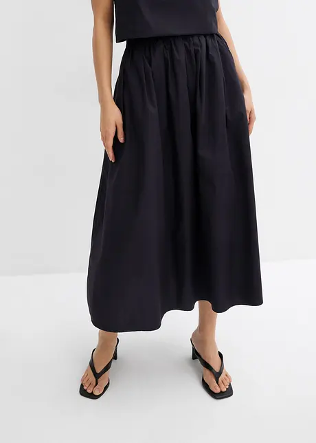 Gonna midi in puro cotone, bonprix
