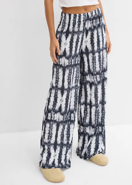 Pantaloni in maglina fantasia, bonprix