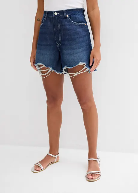 Shorts di jeans, vita alta, bonprix