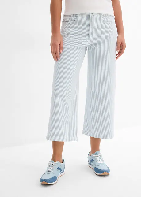 Pantaloni in twill con cinta comoda, bonprix