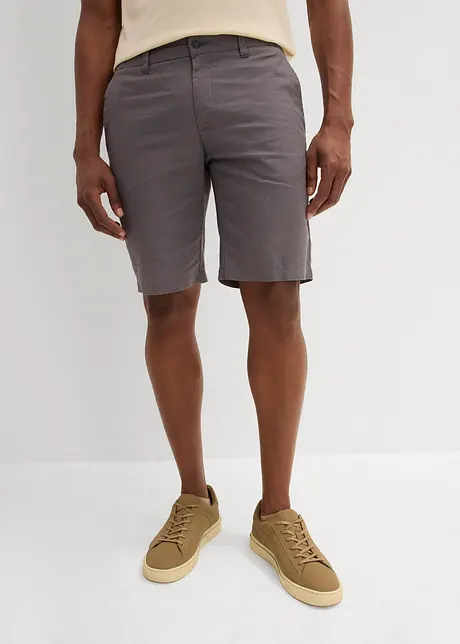 Bermuda chino con lino, regular fit, bonprix
