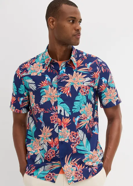 Camicia a maniche corte in viscosa, bonprix