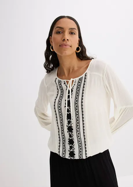 Blusa con ricami, bonprix