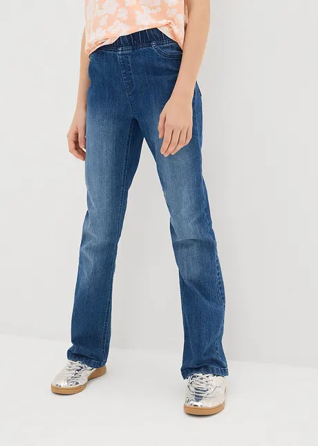 Jeggings flared, vita media, bonprix