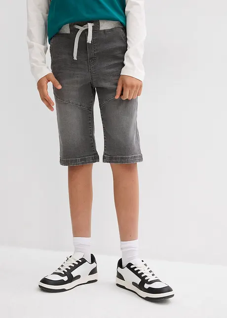 Bermuda di jeans elasticizzati regular fit, bonprix