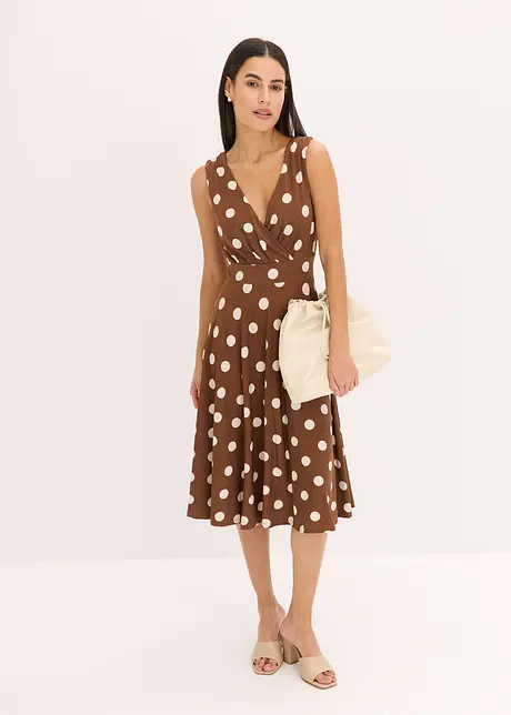 Abito in maglina a pois, bonprix