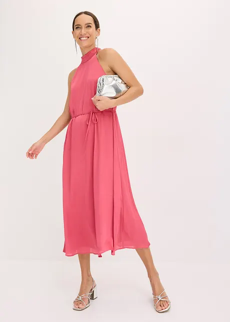 Abito midi con scollo all'americana, bonprix