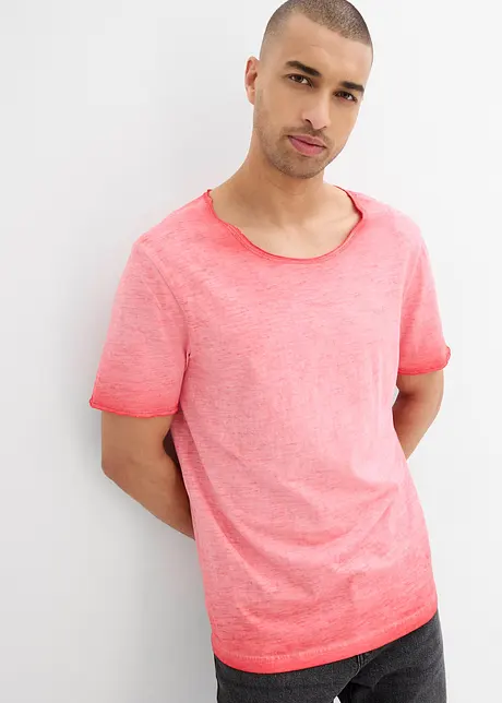 T-shirt in puro cotone biologico con effetto lavato, bonprix