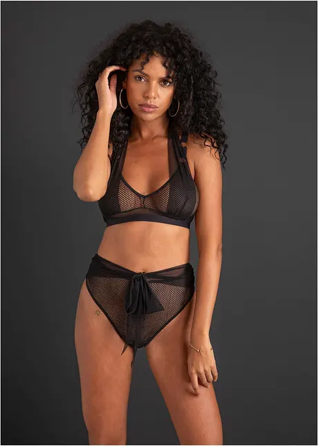 Bralette e perizoma ouvert a vita alta (set 2 pezzi), VENUS