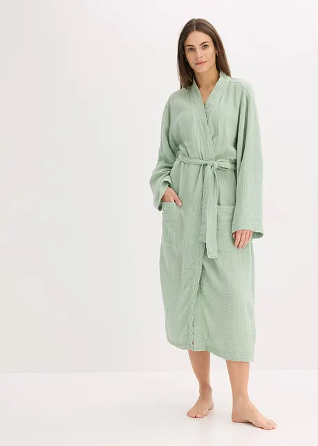 Vestaglia oversize in mussola, bonprix