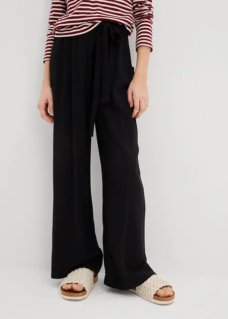 Pantaloni a palazzo in viscosa morbida, bonprix
