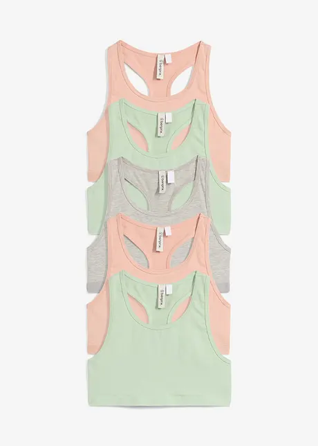 Reggiseno bustier con cotone biologico (pacco da 5), bonprix